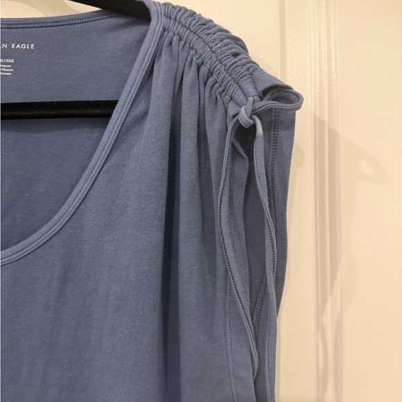 American Eagle Outfitters Women's Slate Blue Cropped Tank Top Size XXL - Picture 7 of 7
